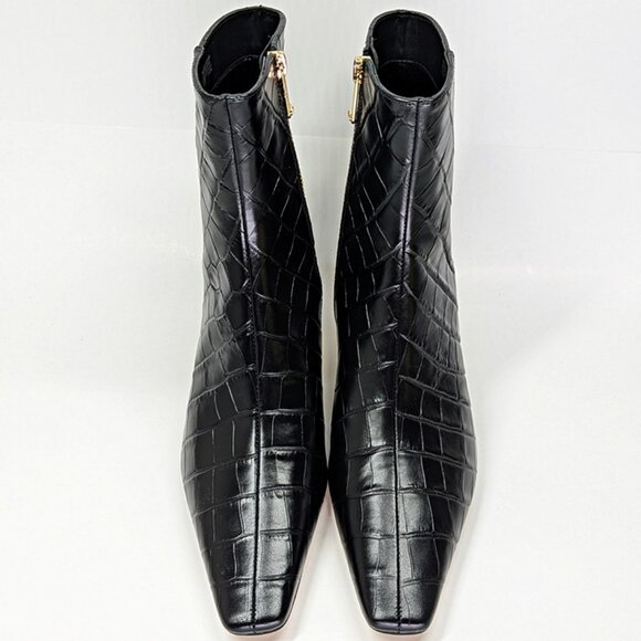 Michael Kors Women's Cosmo Croc-Embossed Kitten Heel Booties Size 7.5 MSRP $175 - Picture 7 of 12